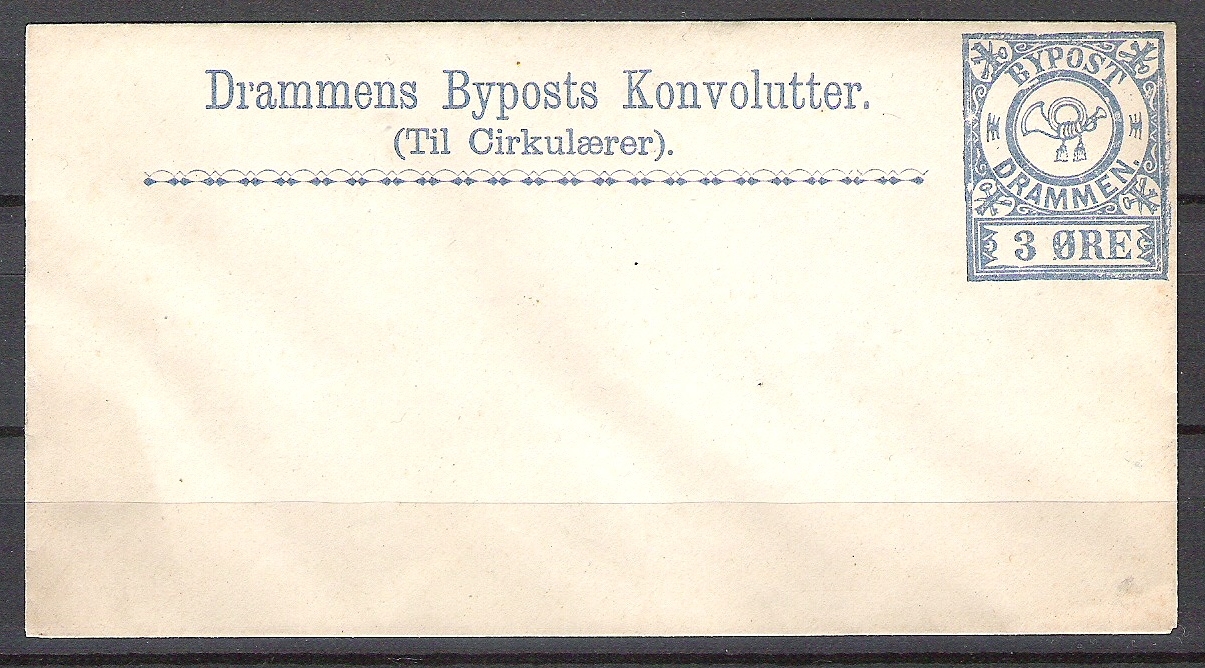 Drammen Bypost, konvolutt