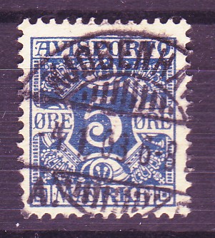 AP-2. 5 øre Avisporto 1907 pent stpl. KJØBENHAVN -4.1.08