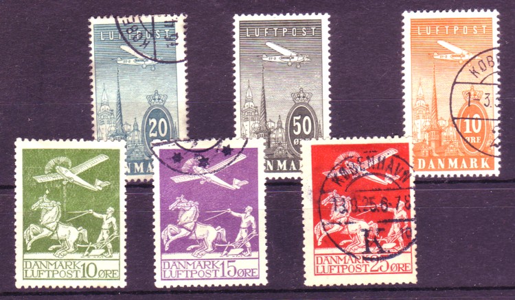 Lot ny og gammel luftpost i blandet kvalitet. Se scan