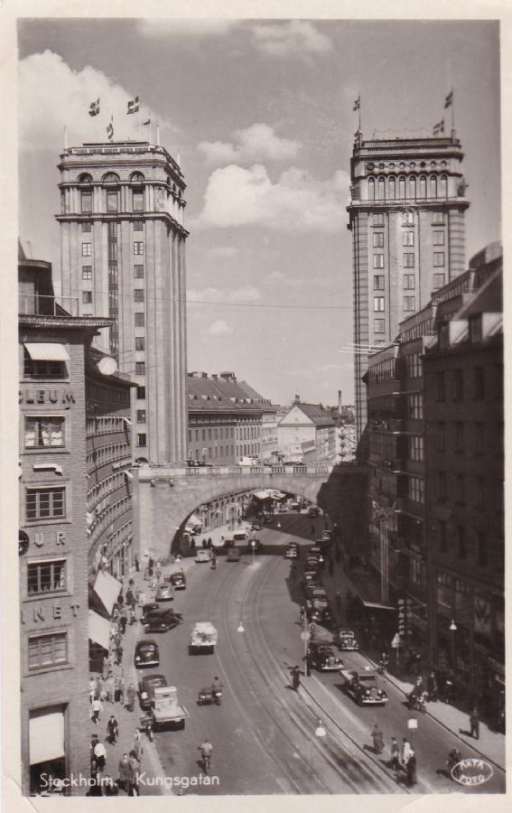 Sverige, Stockholm Kungsgatan. 1951