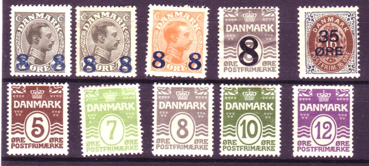 Innstikkskort med * merker. AFA = 500,-+