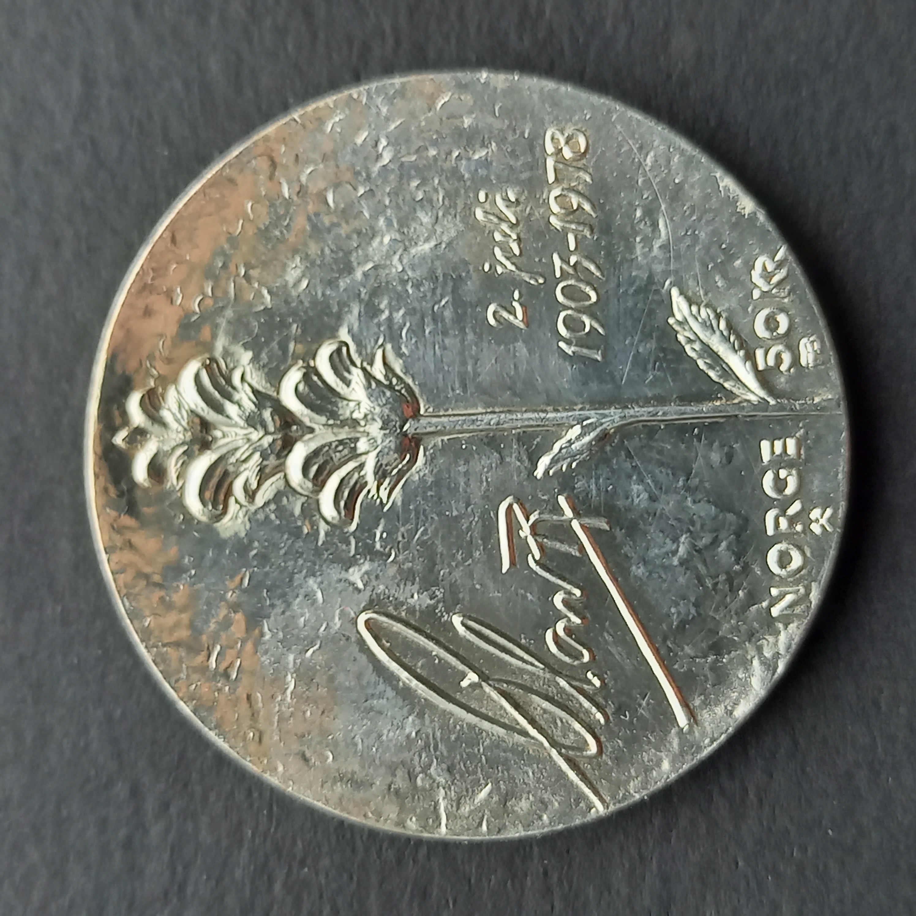 50 Kroner 1978  Kong Olav 75 år.