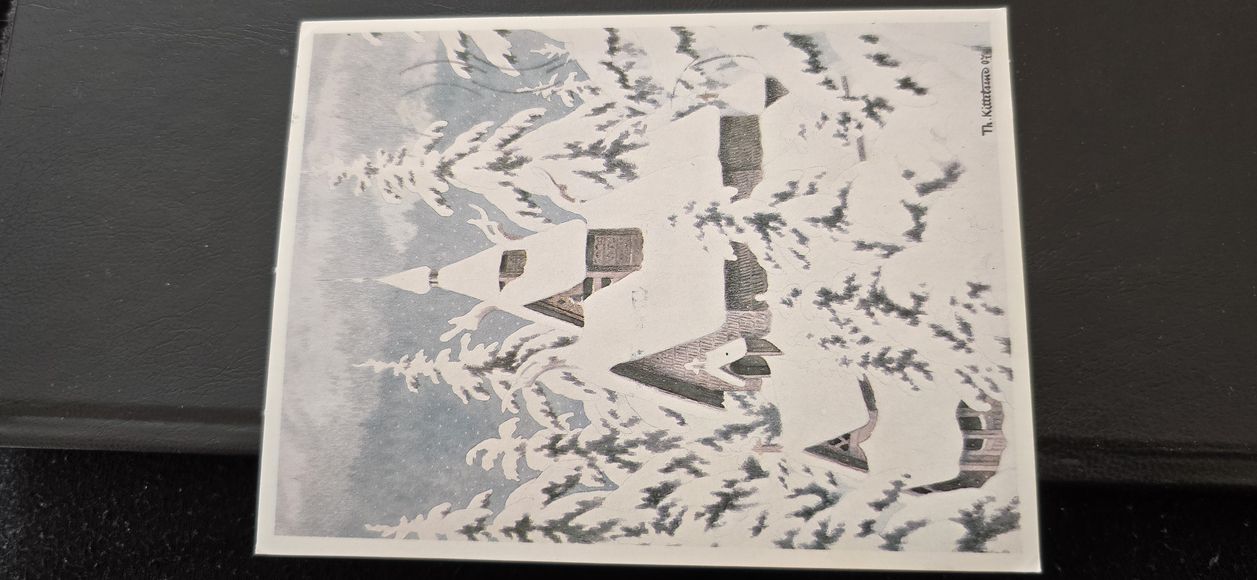 Th. Kittelsen KIRKE I SNØ - LHL 1982 Nr 9