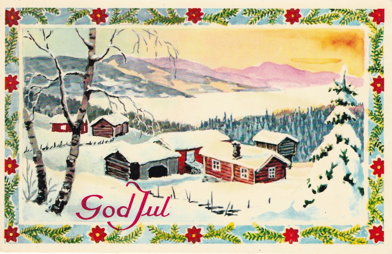 Eldre kort : God Jul .   Aune 70/5   Pst  Småf