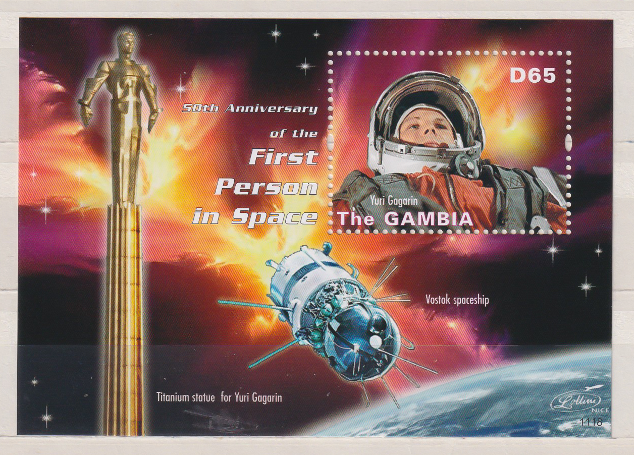 ##GAMBIA 2011 P.fr. M/A - FIRST PERSON IN SPACE##