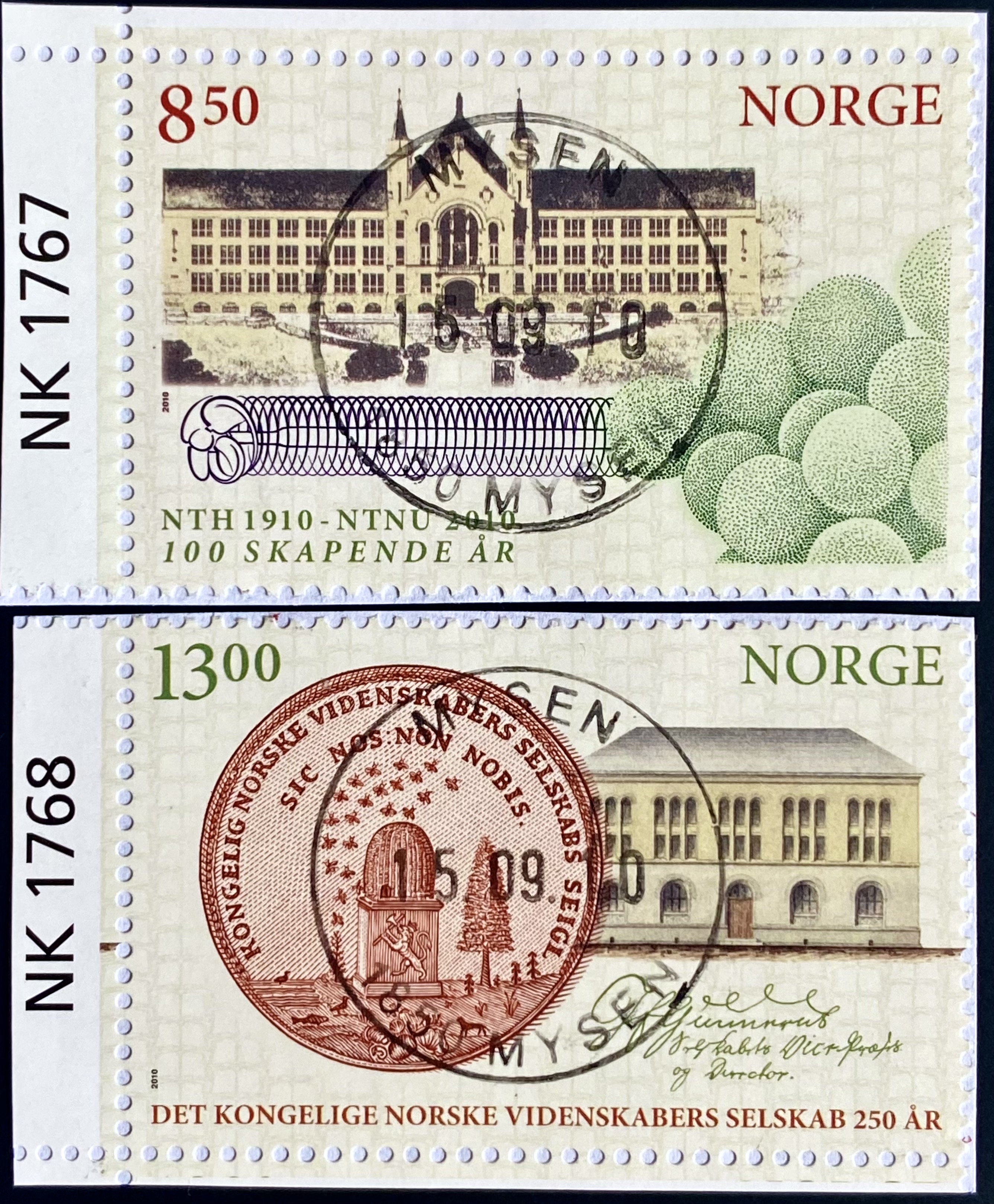 NK 1767-1768 Mysen 1.dag (Hjørnemerker)