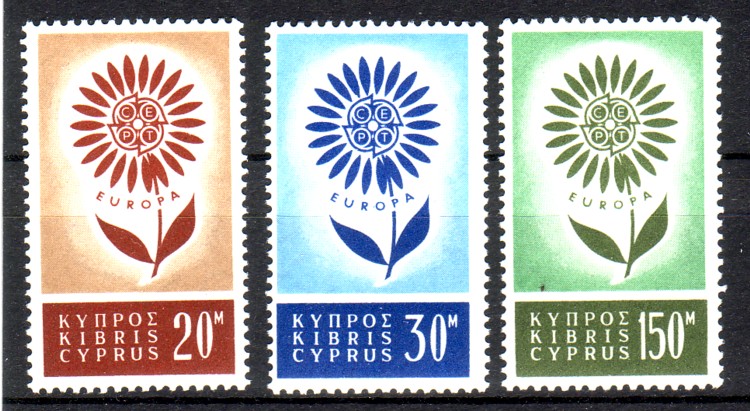 240-42 .**. MNH set EUROPA 1964