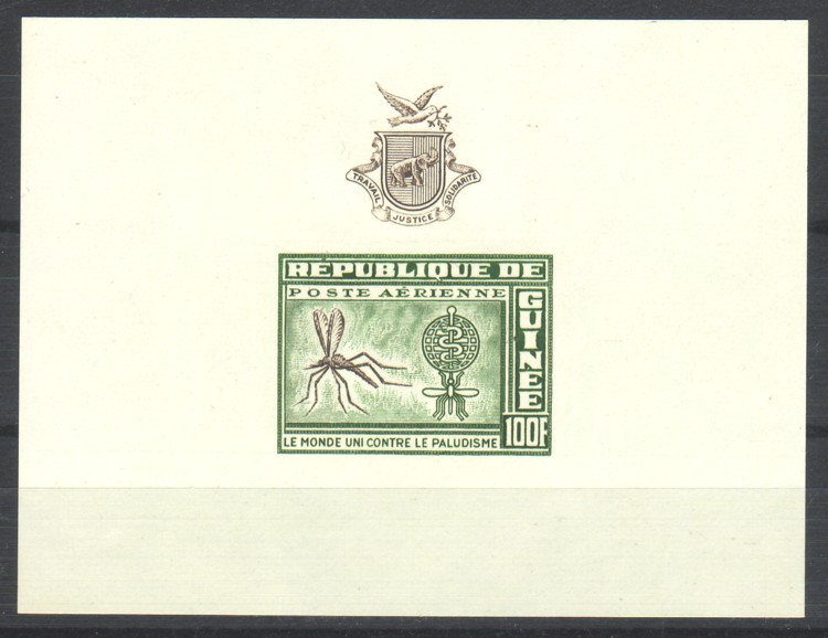 GUINEA: Mi. 104 .**. MNH block Airmail 1962 (Block 1)