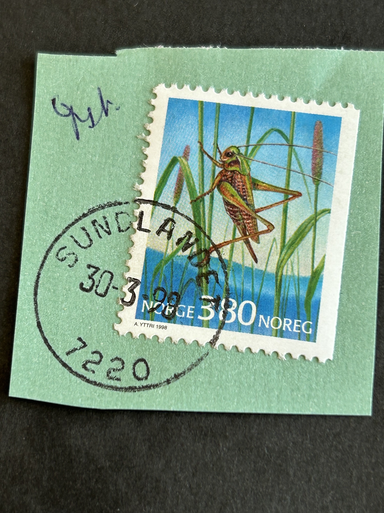 Prakt/Lux. Sundlandet. 30 3 98 ( Postnr ikke i bruk)