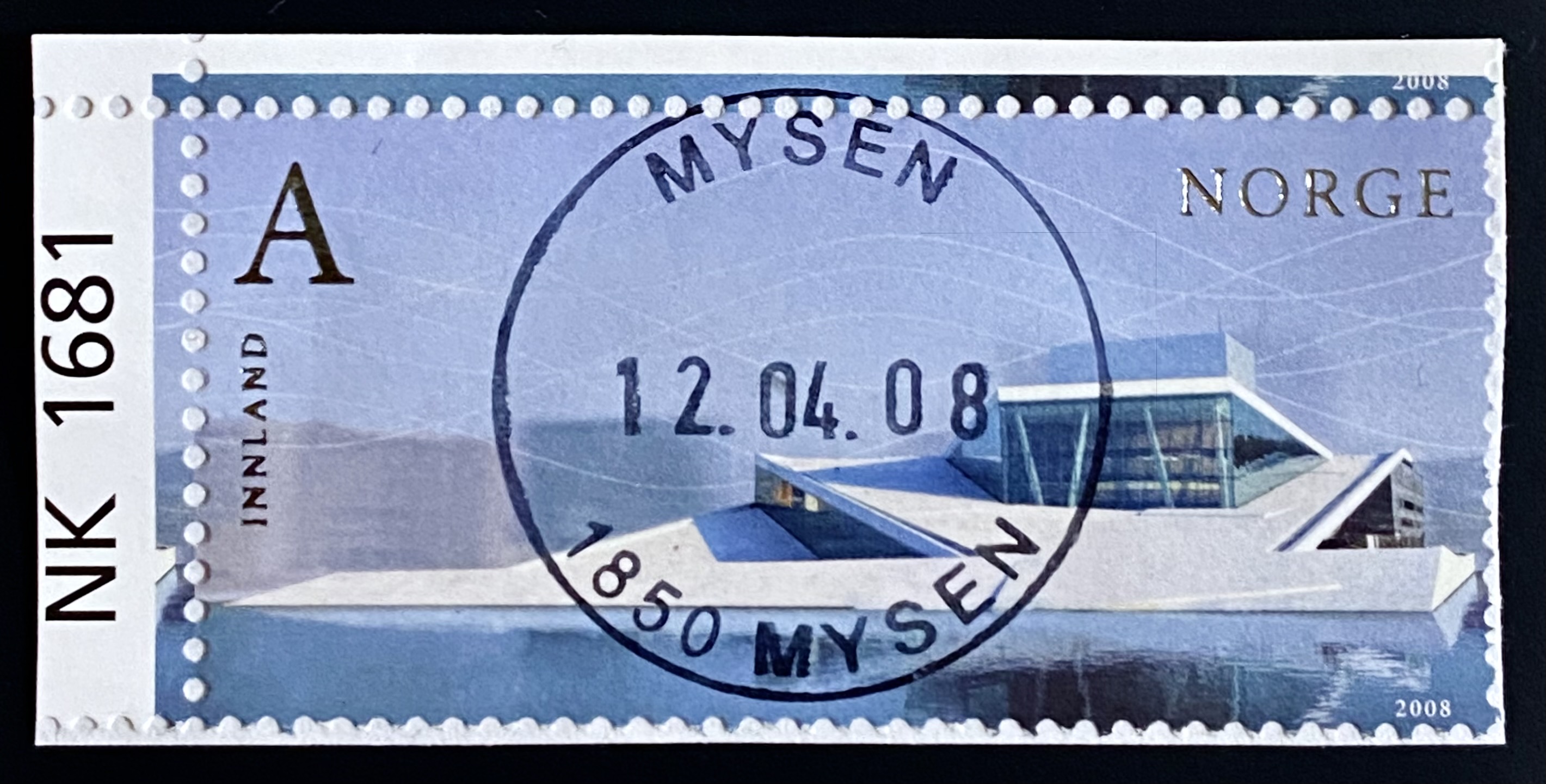 NK 1681 Mysen 1.dag (Hjørnemerke)