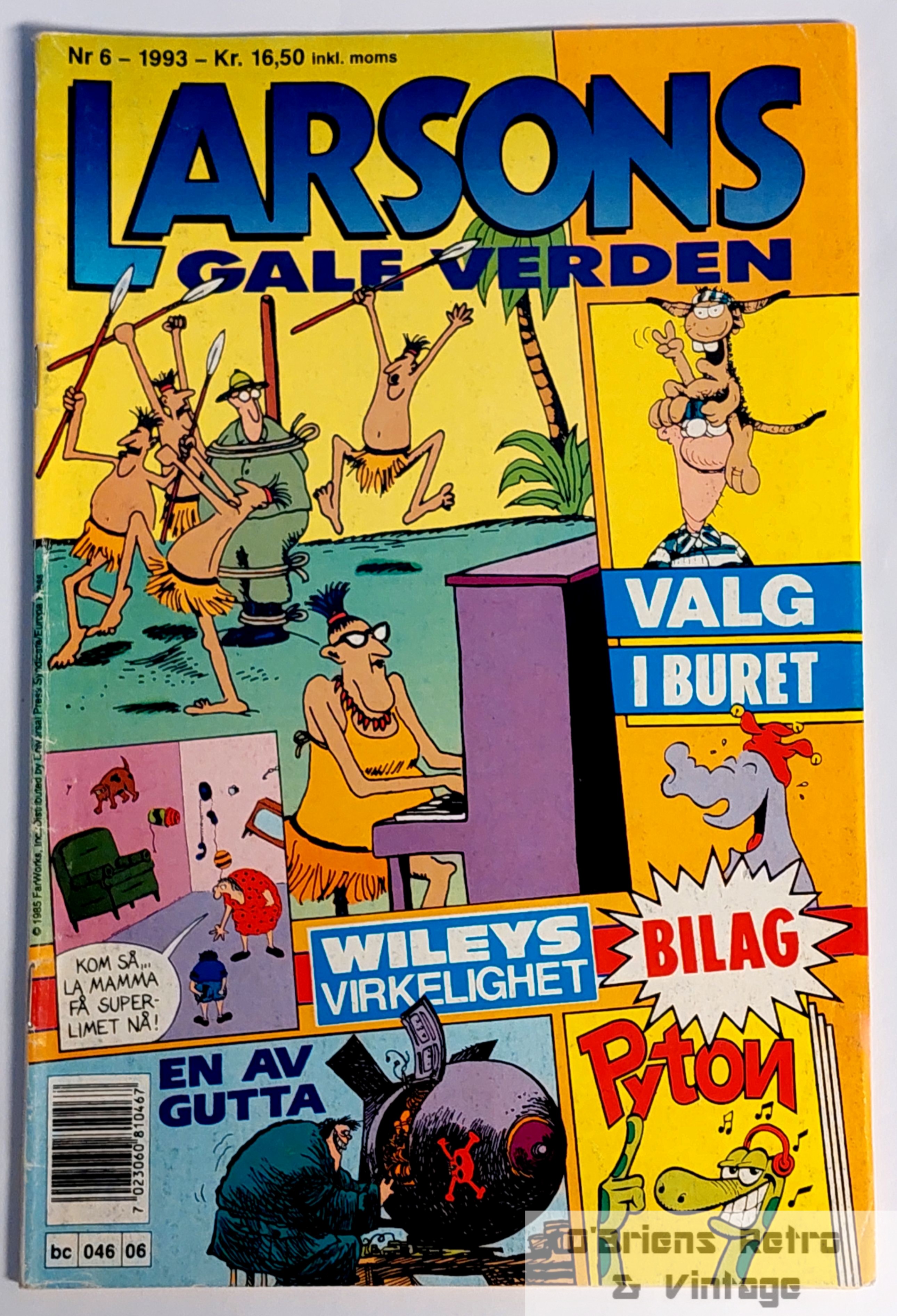 Larsons gale verden - 1993 - Nr. 6 - Med Pyton-bilag midt i bladet!
