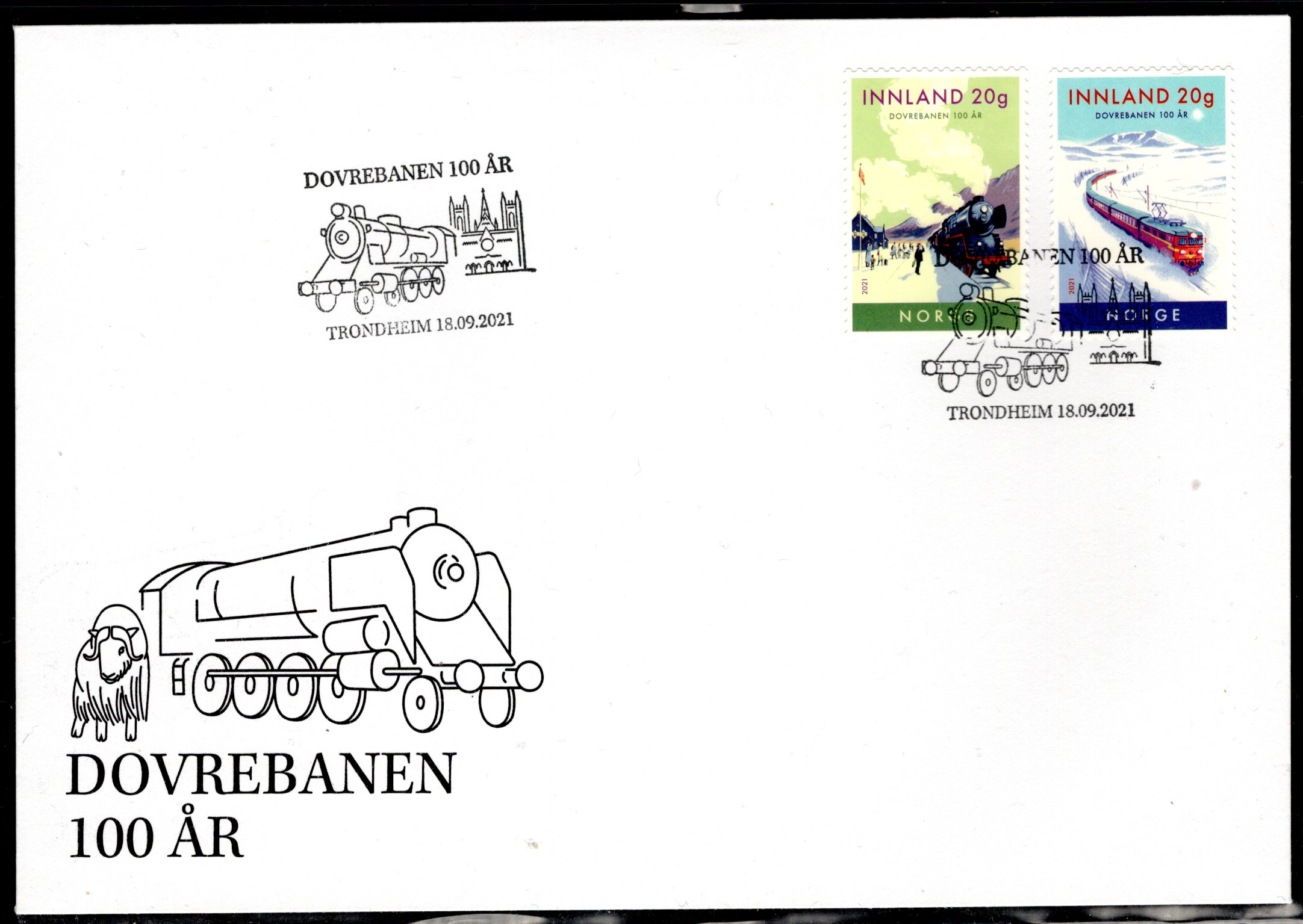 brev NK 2051-52 st Dovrebanen Trondheim 2021 se scan