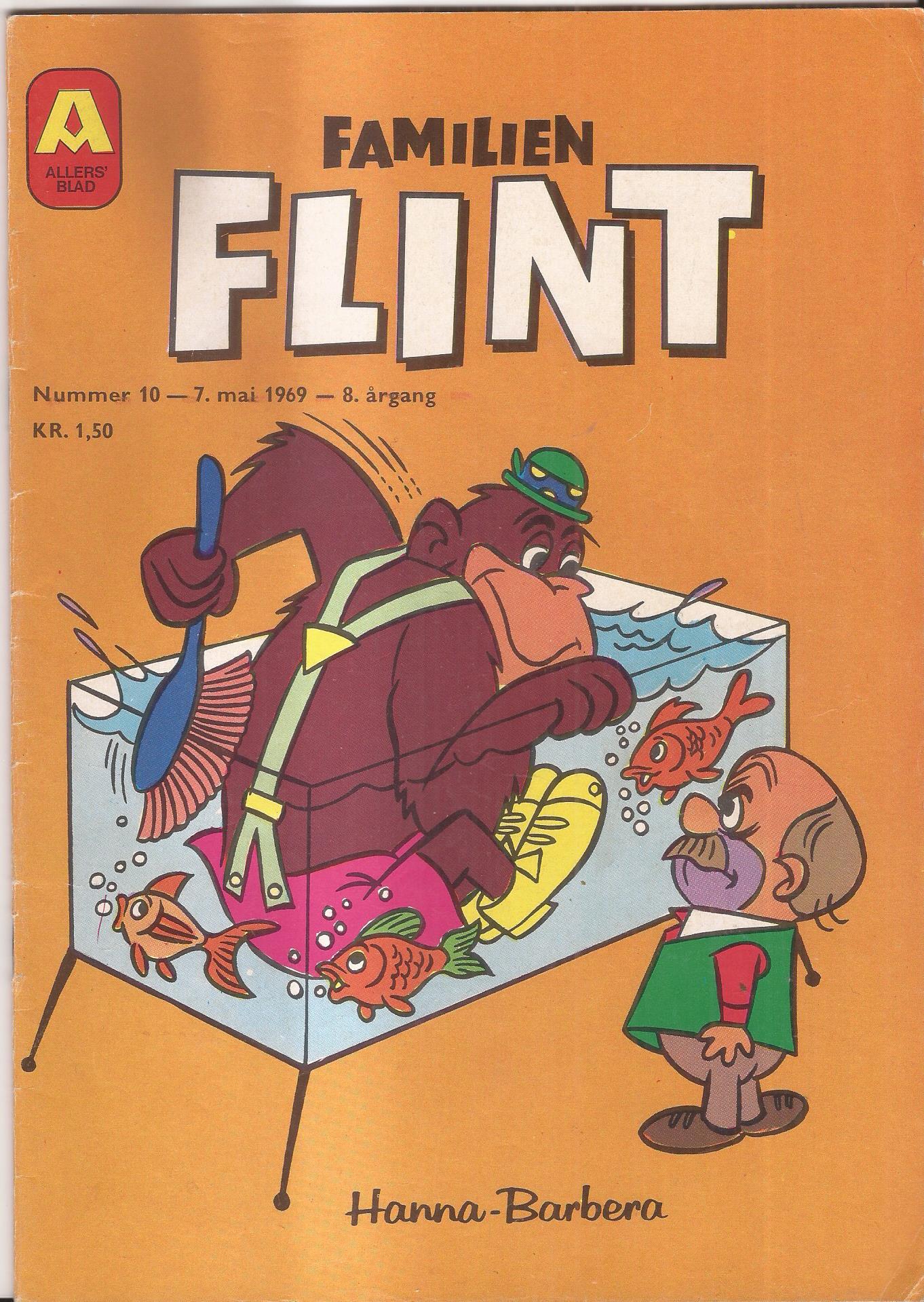 Hefte - Familien Flint  nr 10 1969