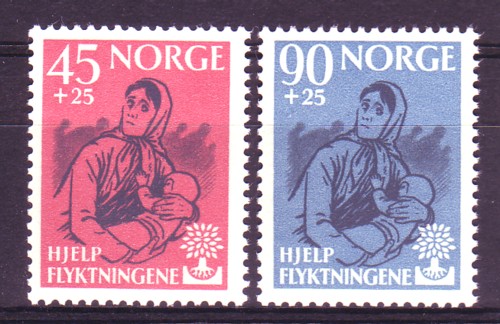 483-84 .**. Prima serie Flyktningehjelp. UTROP 1,-
