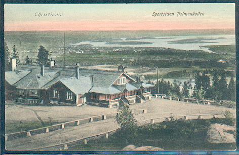 Ubrukt s/h-kort -Christiania. Sportstuen Holmenkollen-. G. H. # 120. K-2. UTROP 1,-