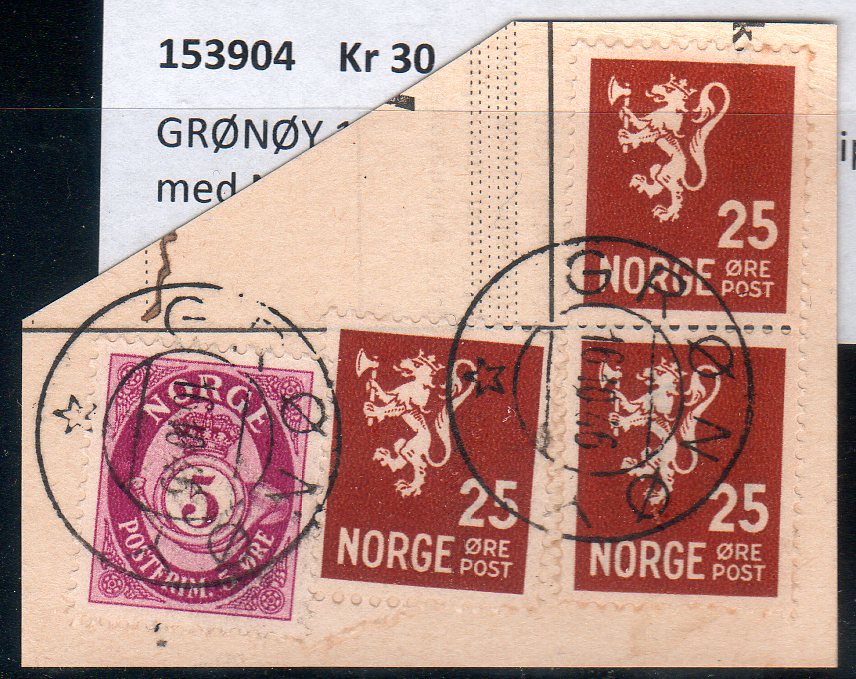 GRØNØY 16-10-46. To klare stp på klipp med Nk 240, 3 x 247.
