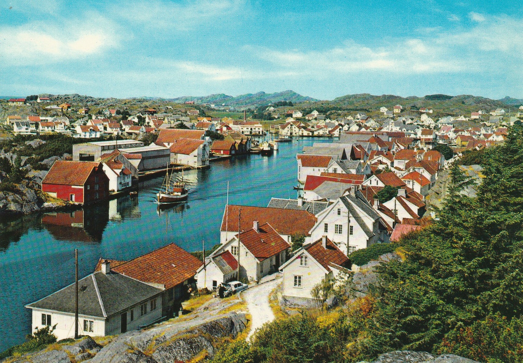 Utsikt over Skudeneshavn .  Aune F-4354-9