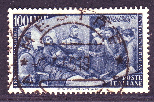 684. 100 l. Revolution Anniv. 1948 fine used