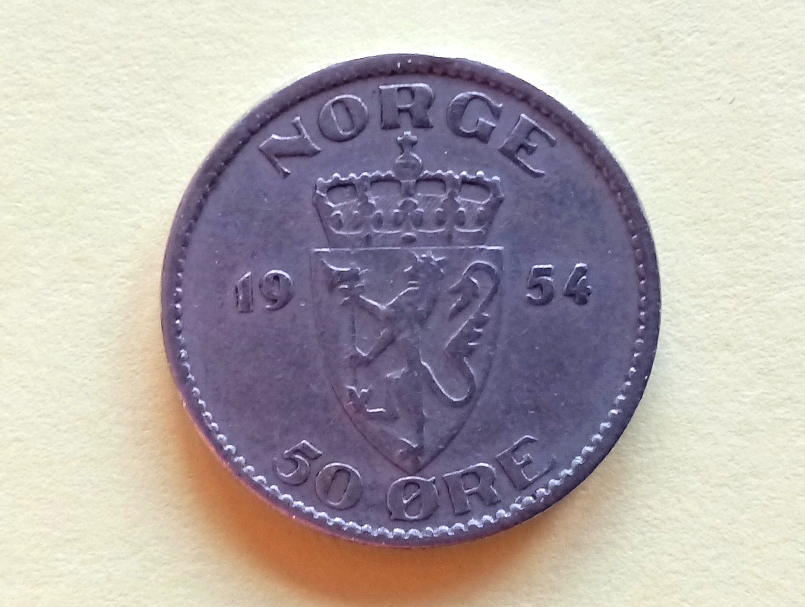 50 øre 1954