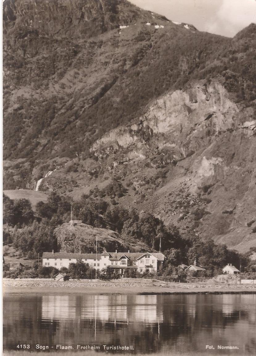 Postkort - Flaam -Fretheim turisthotell