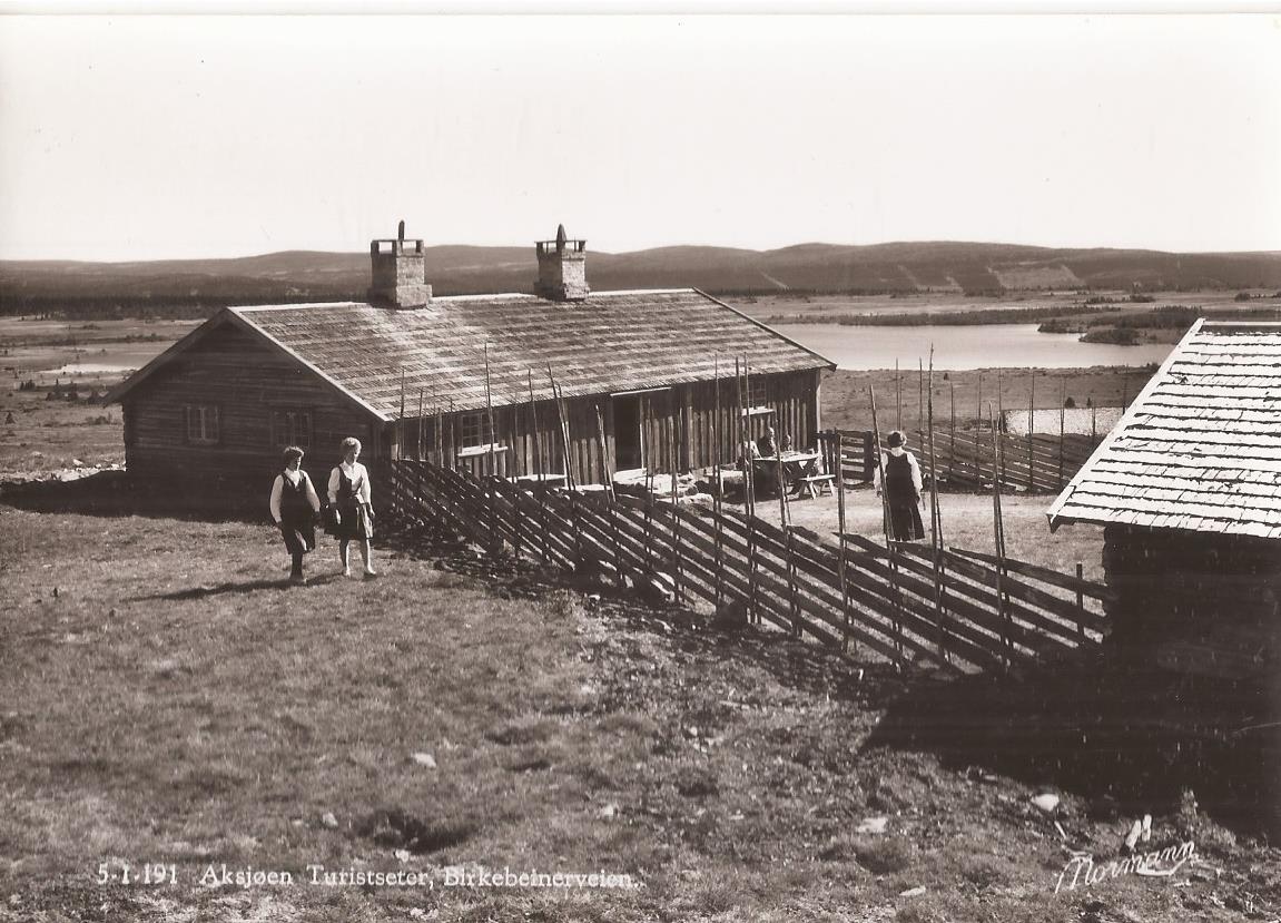 Postkort - Aksjøen turistseter