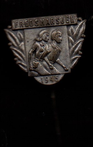Fredsmarsjen 1945 - Nål/medalje - Folkefest høsten 1945