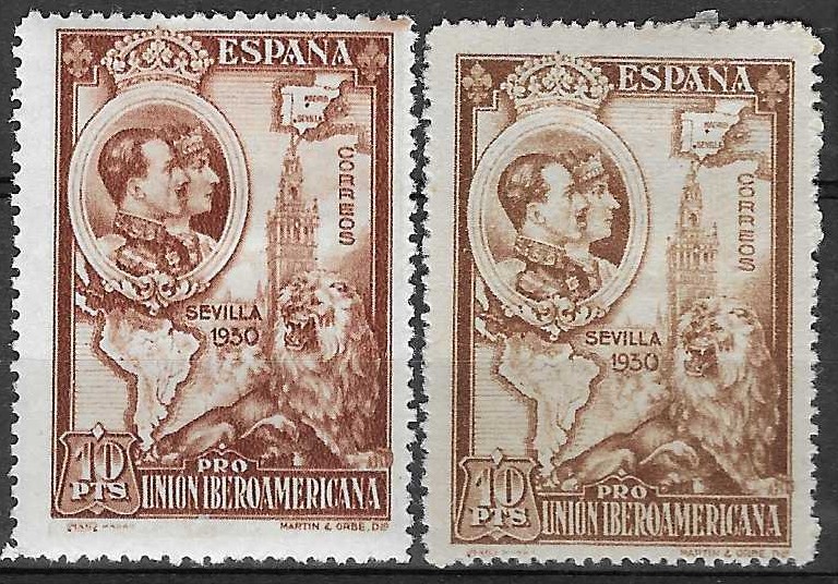 Spania AFA 552-53* - verdi 930 NOK
