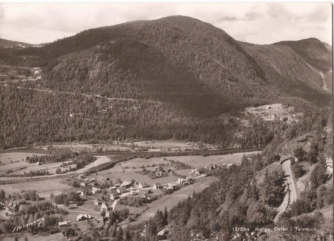 Postkort -Dalen i Telemark