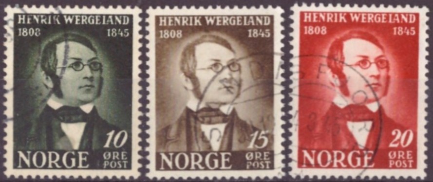 NK 339-41. PEN RUNDSTEMPLA SERIE. (17,-)