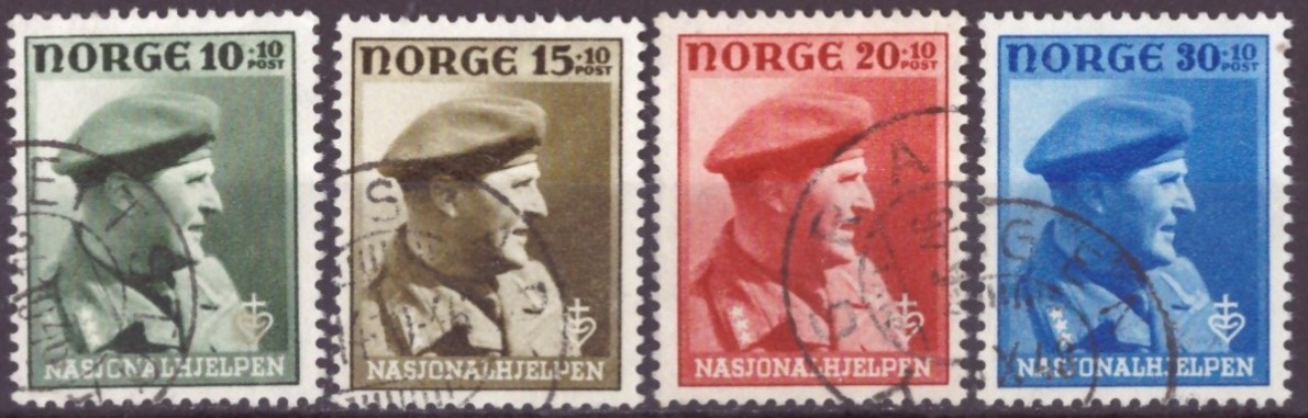 NK 345-48. PEN RUNDSTEMPLA SERIE. (31,-)
