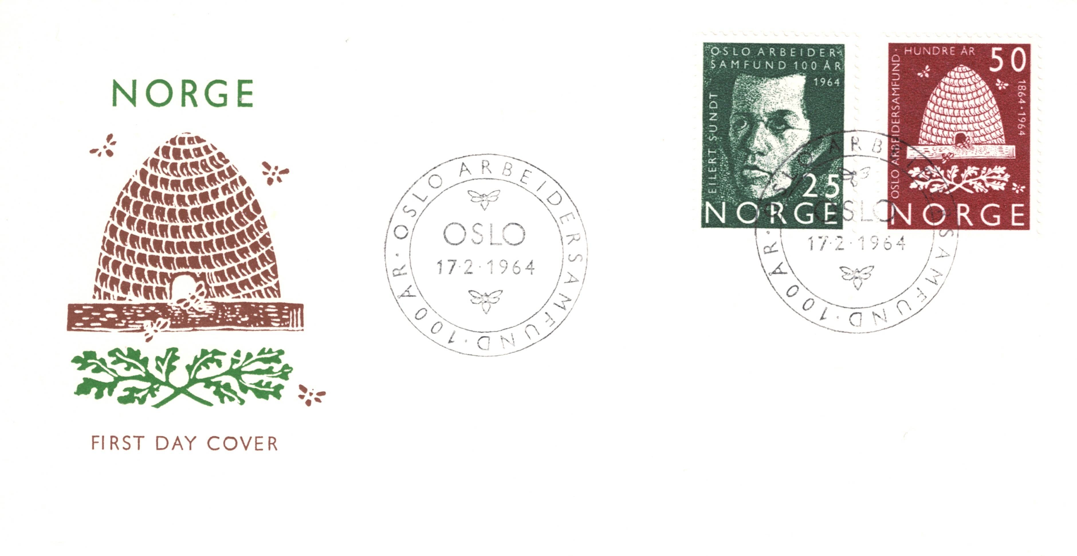 FDC 1964  NK549 - 550   Vignett: 7   Grad: 4.
