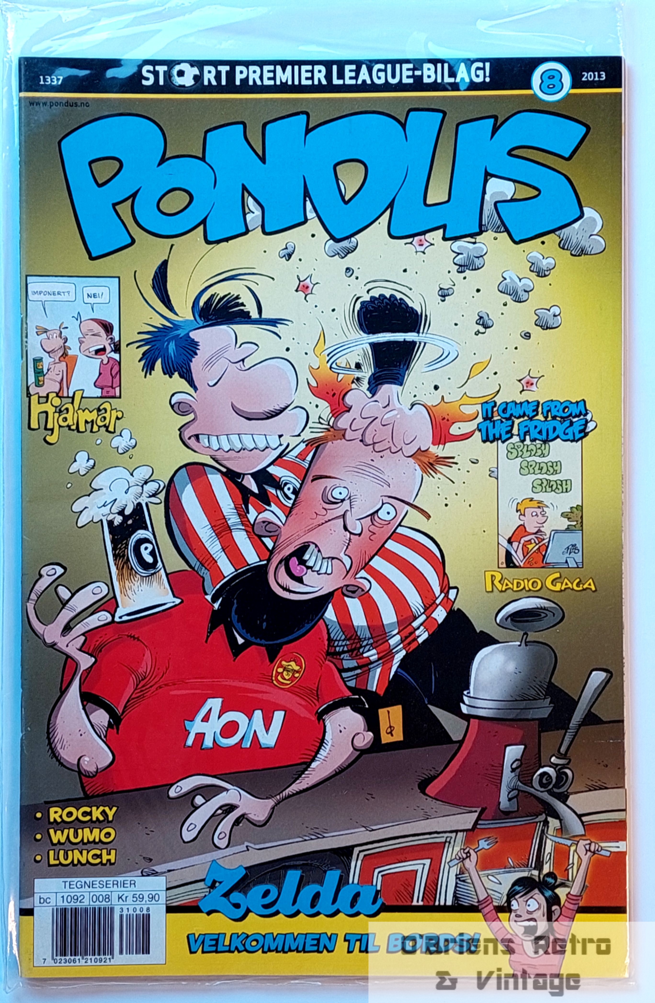 Pondus - 2013 - Nr. 8 - Innplastet - Med stort Premier League-bilag!