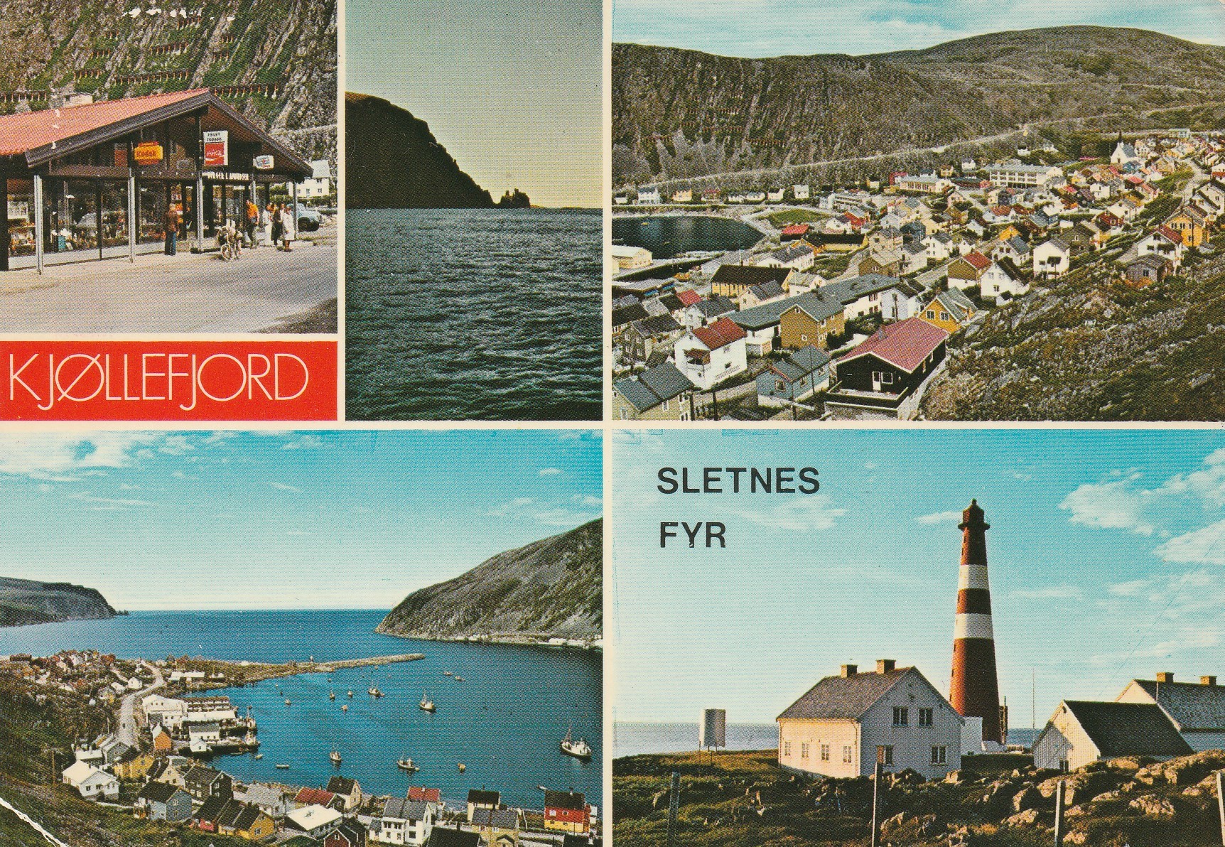 Kjøllefjord.  Sletnes Fyr.    Aune M-7687-5  Pstg