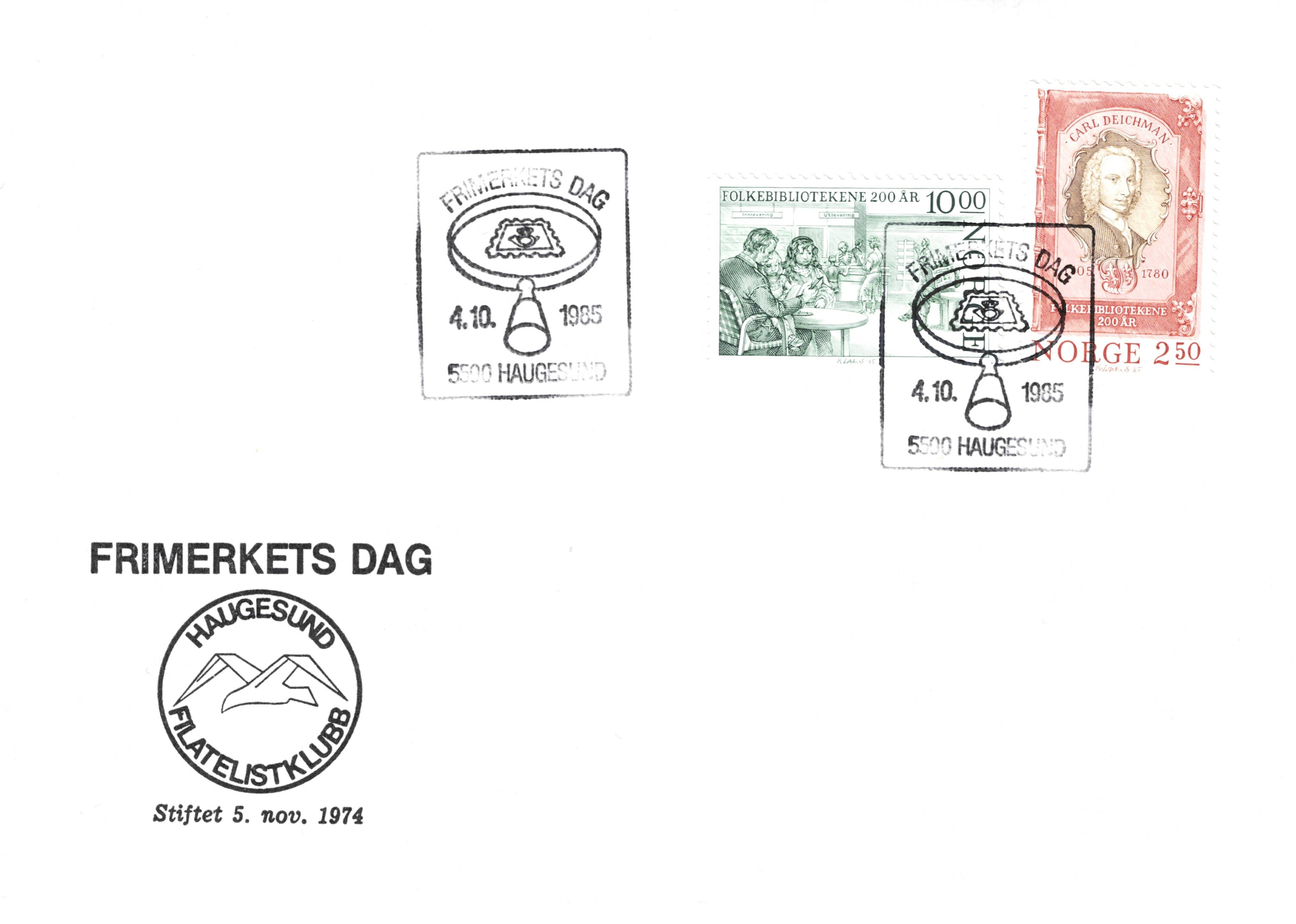FDC 1985  NK982 - 983  Vignett: 9   Grad: 6.