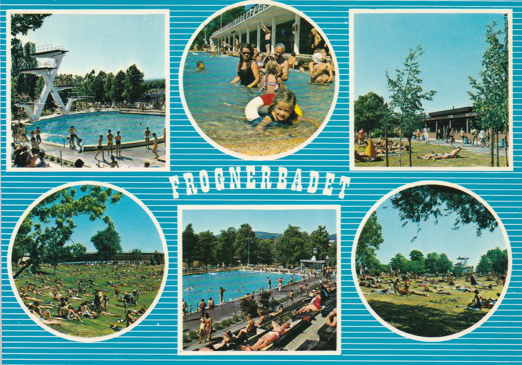 Oslo.  Frognerbadet .   Aune M-5257-1