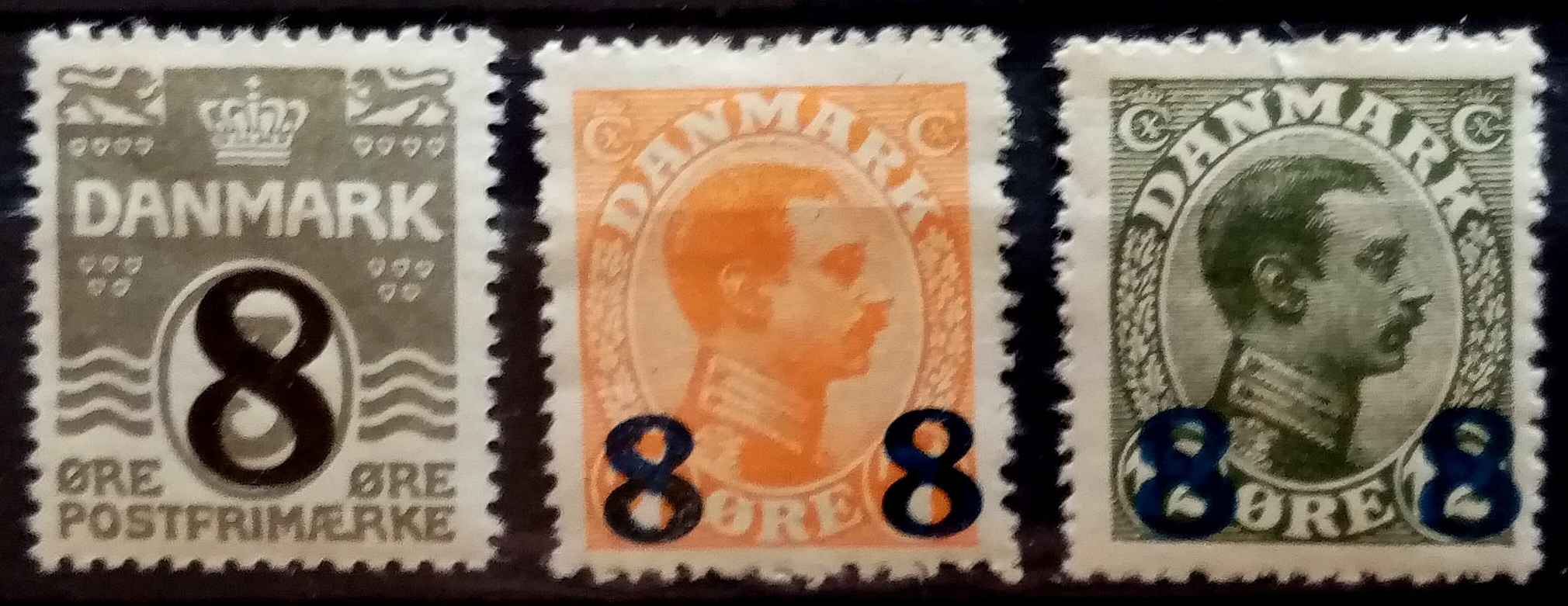 Danmark - AFA : 117 - 119. (1921 - 22)