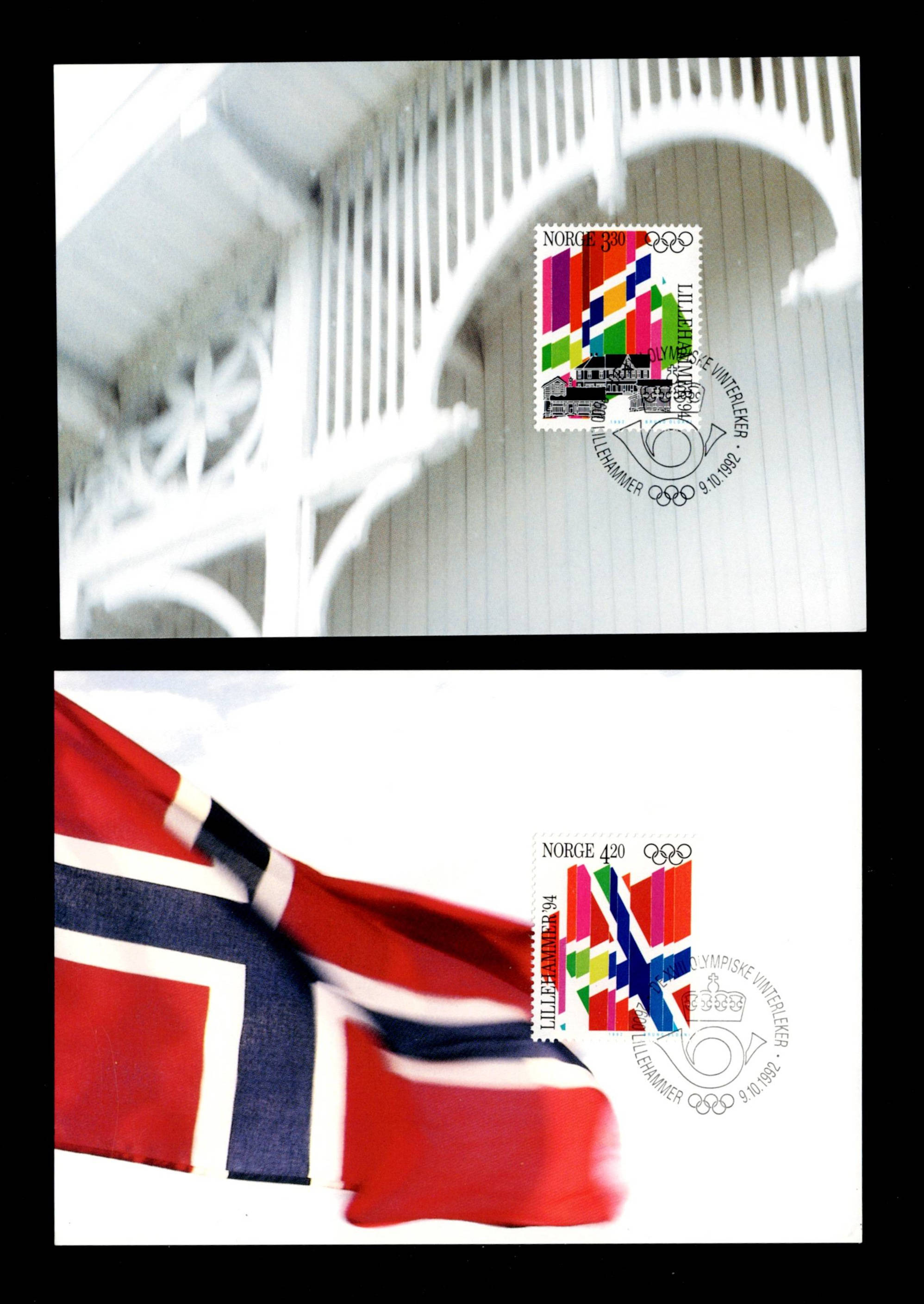 FDC 1992 NK1154-55 OL.94 på kort