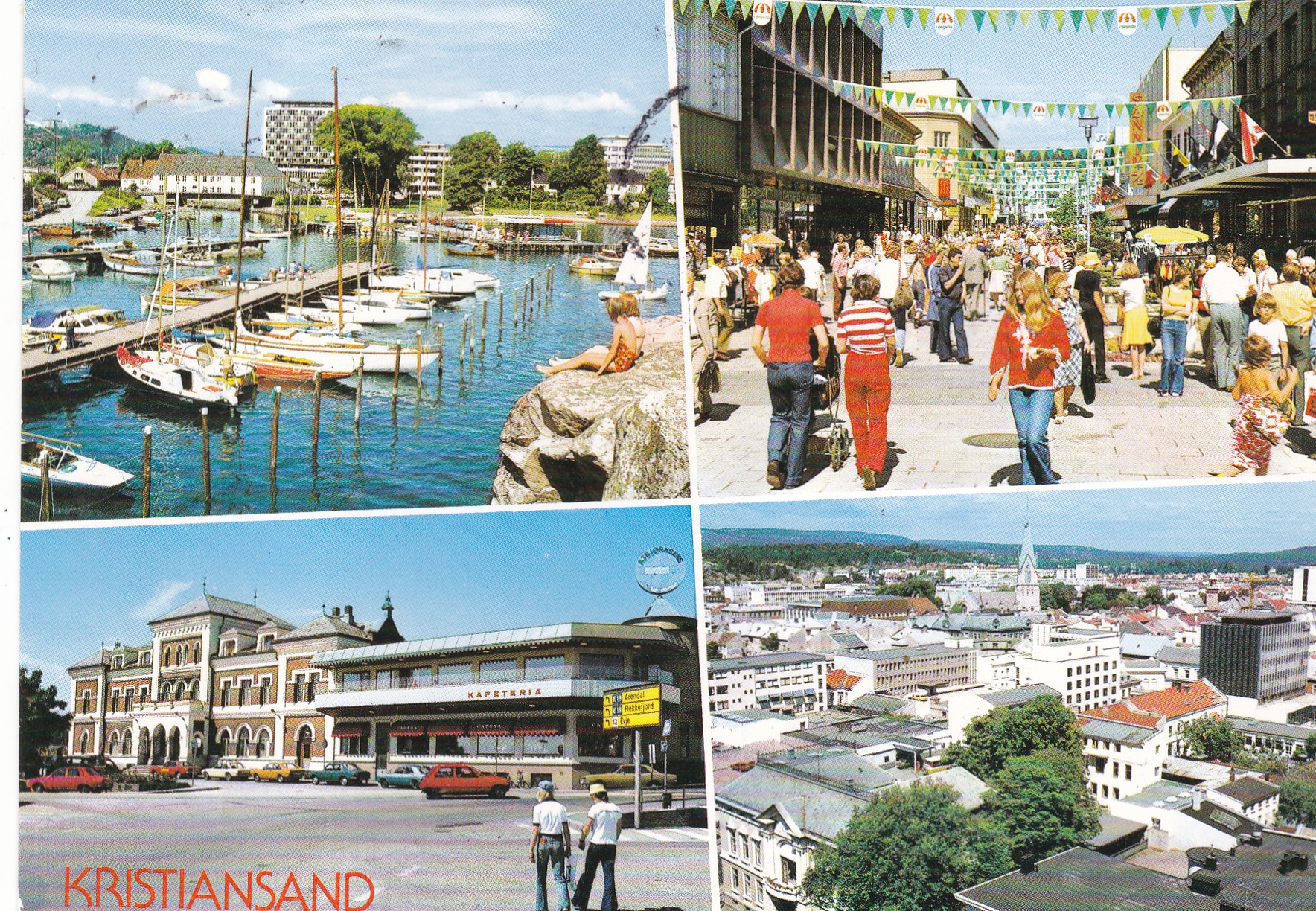 Kristiansand. 4-bilders ( Aune M-8875-8)
