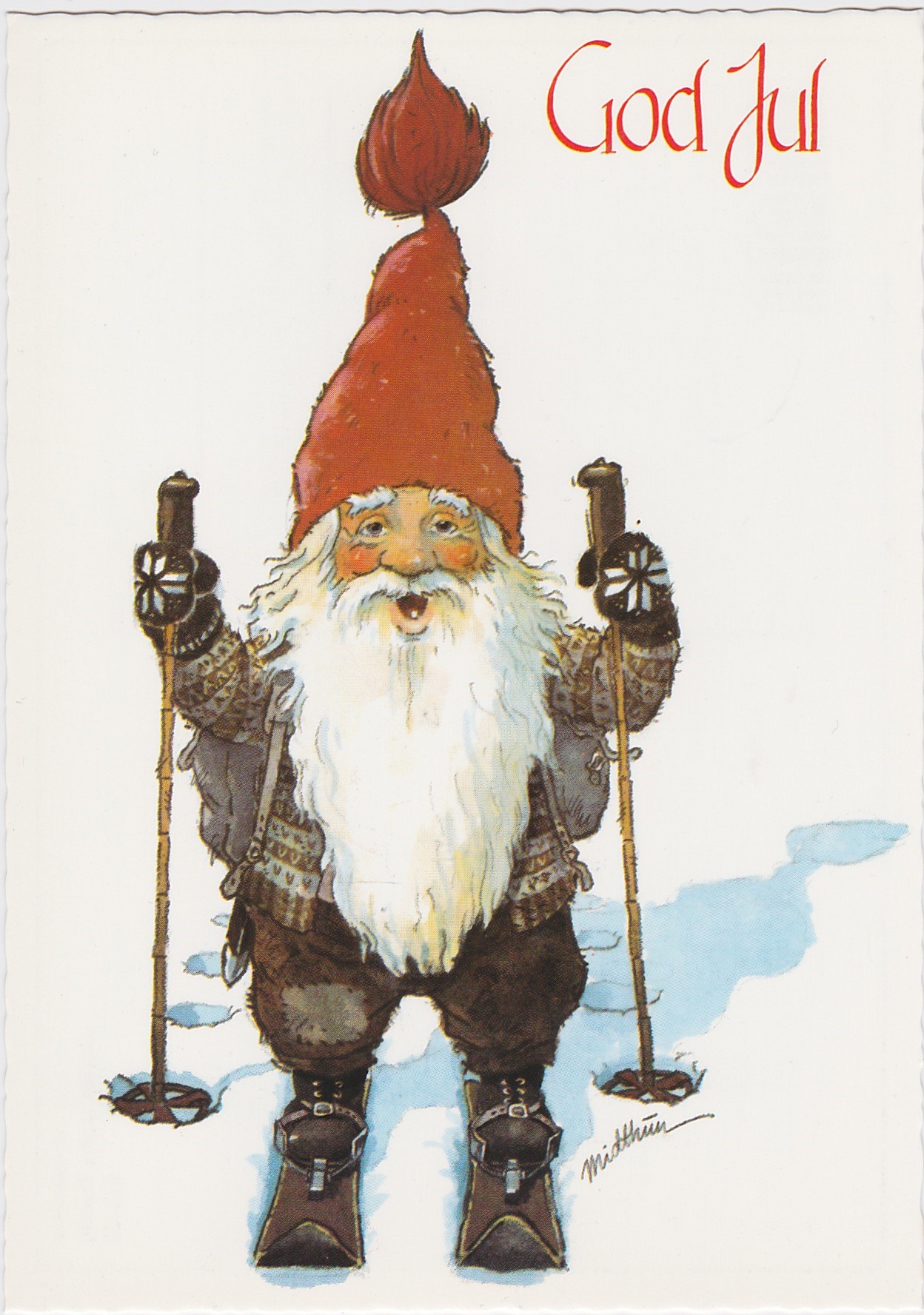 Kjell E. Midthun -En blid Nisse på ski-Ubrukt