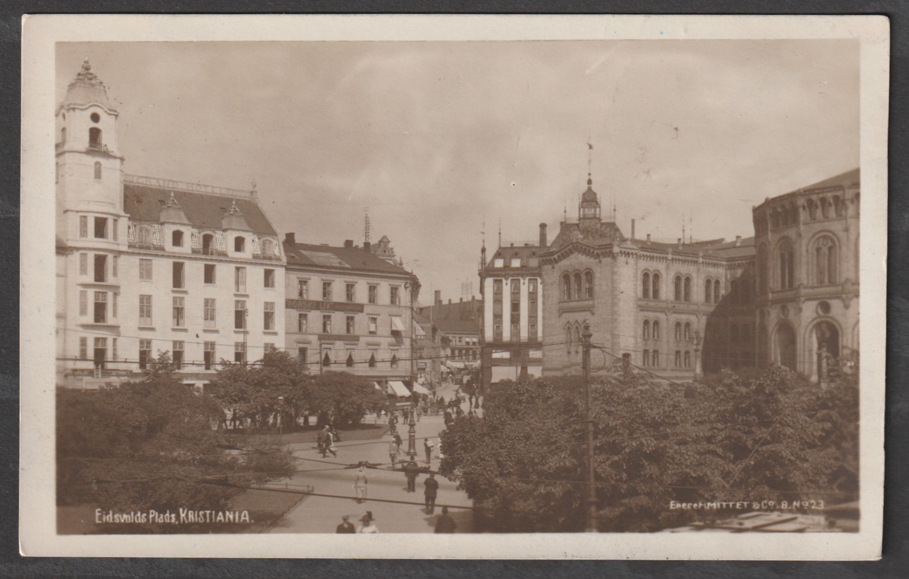 Eidsvolds Plads,  brukt 1913. Mittet 8 23