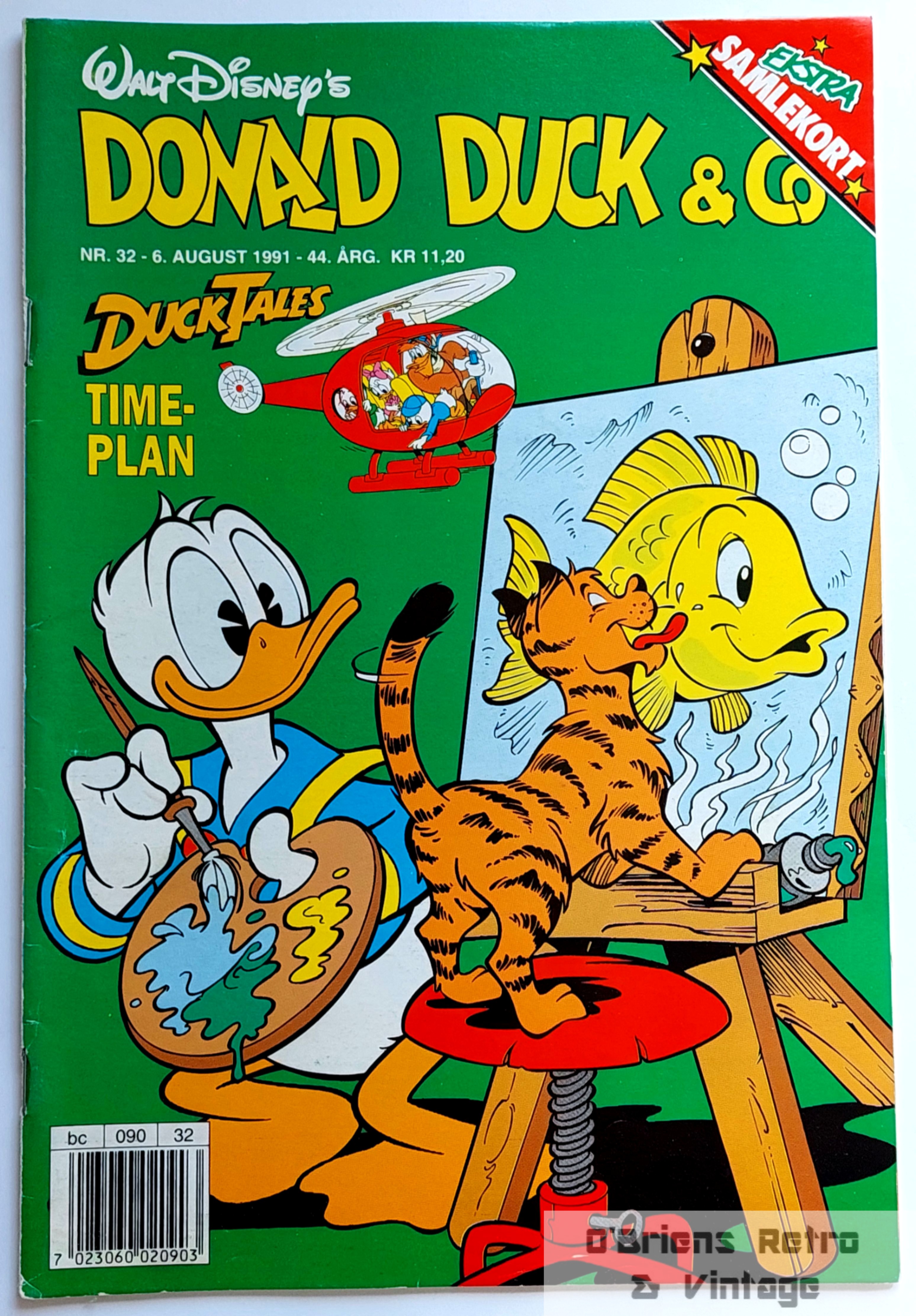 Donald Duck & Co - 1991 - Nr. 32 - Med DuckTales timeplan og samlekort