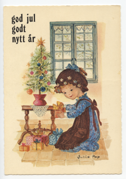 God jul godt nytt år. Julie Pop