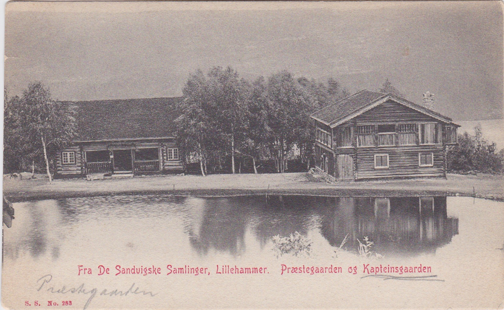 Sandvigske samlinger Lillehammer Prestegården og Kapteinsgården-Ubrukt-SS no 283