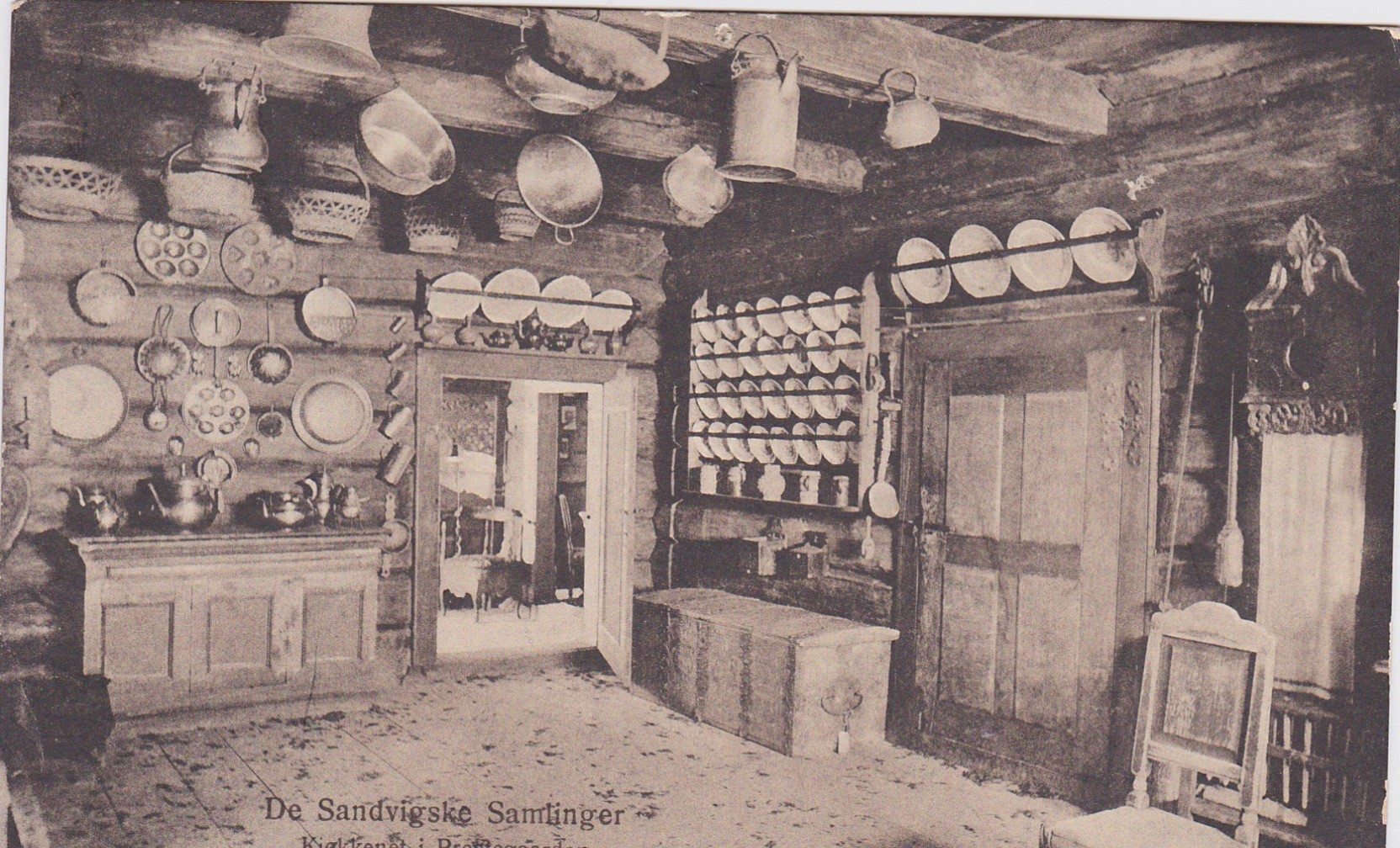 Kjøkkenet i prestegården-Sandvigske samlinger-Maihaugen Lillehammer 1921