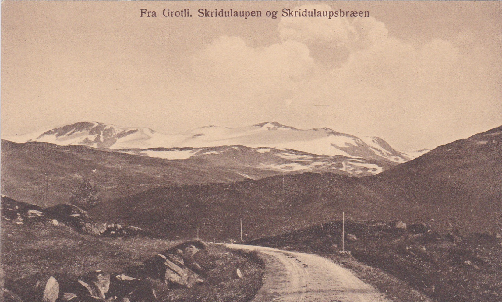 Fra Grotli Skridulaupen og Skridulaupsbreen-Ubrukt-GB908