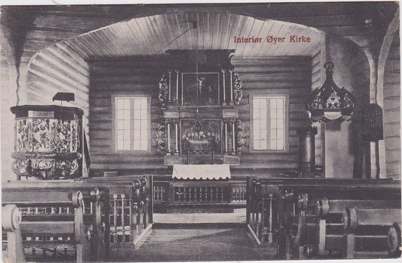 Øyer kirke Interiør-Ubrukt-GB939