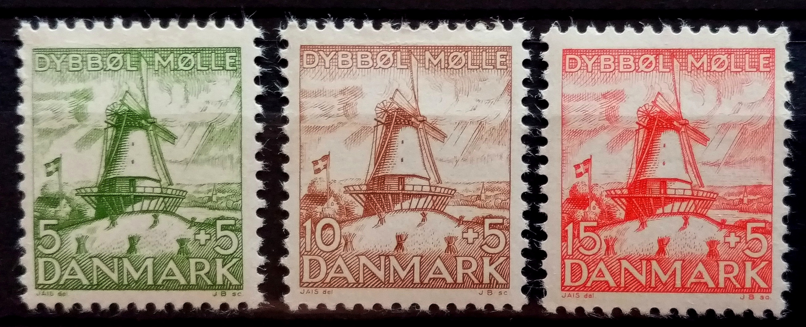 Danmark - Afa : 236 - 38. Dybbøl Mølle. (1937) *