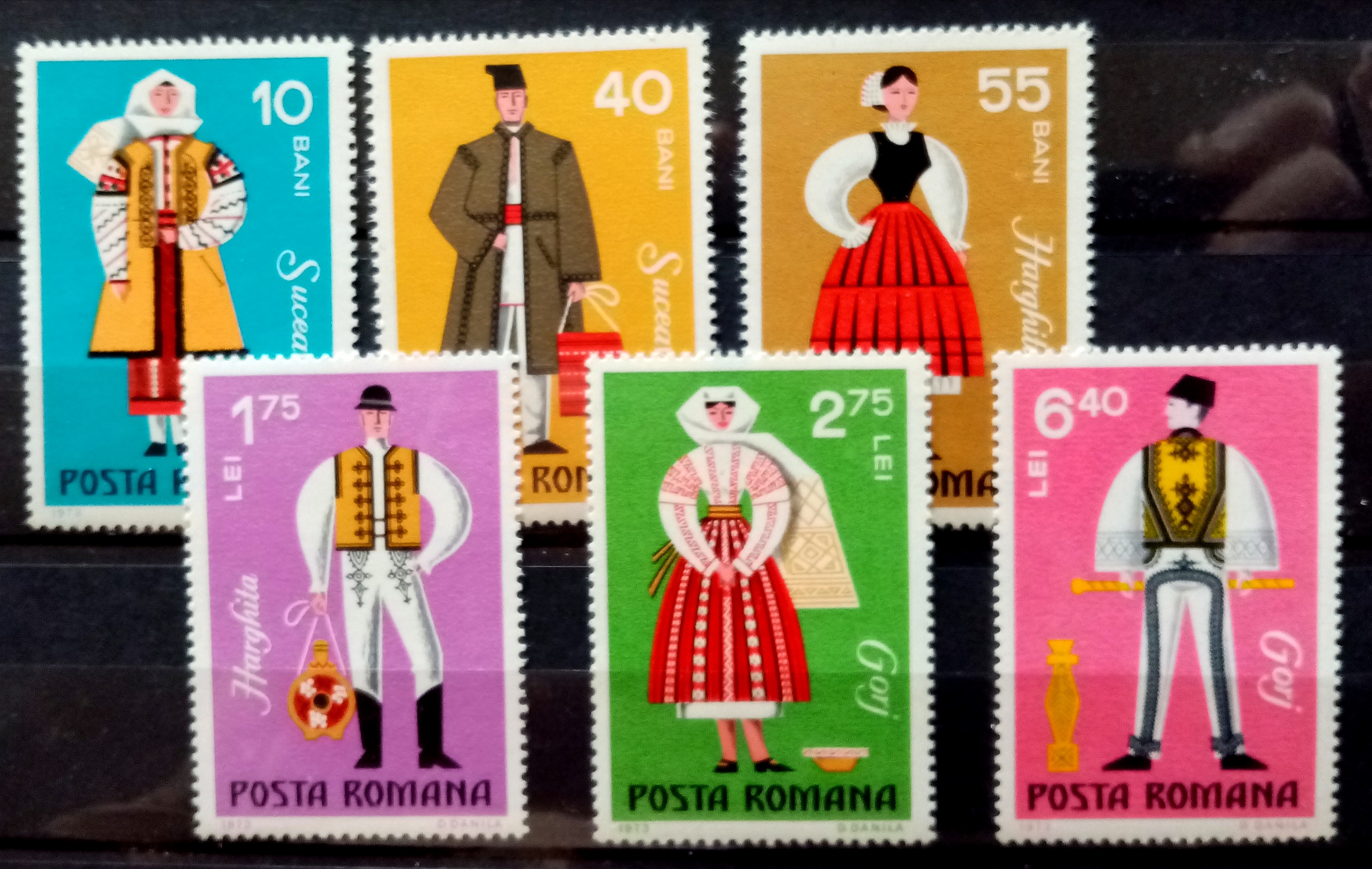 Romania - Afa : 3073 - 78. Folkedrakter. (1973) **