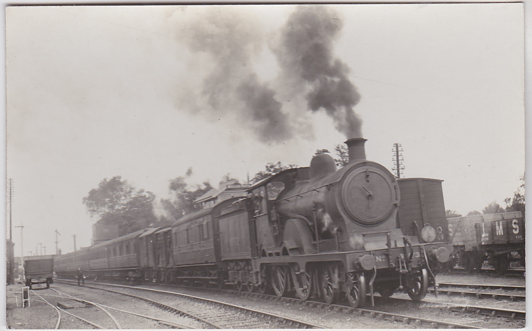 Lokomotiv type 4-4-0-LNER Class D49/1 'Selkirkshire' England-Ved stasjonen Beccles South-Ubrukt