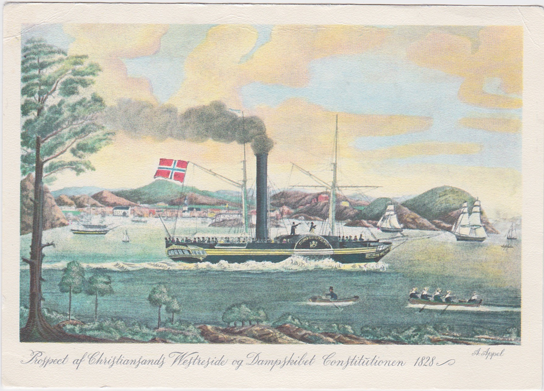 DS «Constitutionen» Norges aller første dampskip-Jomfrutur 17. april 1827-Ubrukt